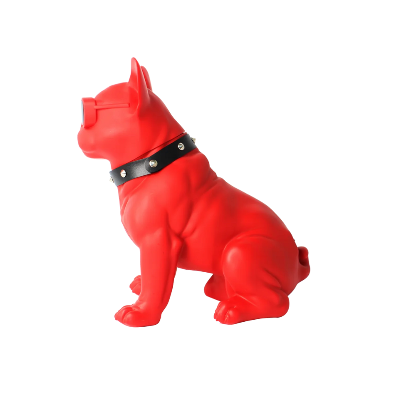 Boxa portabila caine wireless, cu bluetooth si microfon, model bulldog