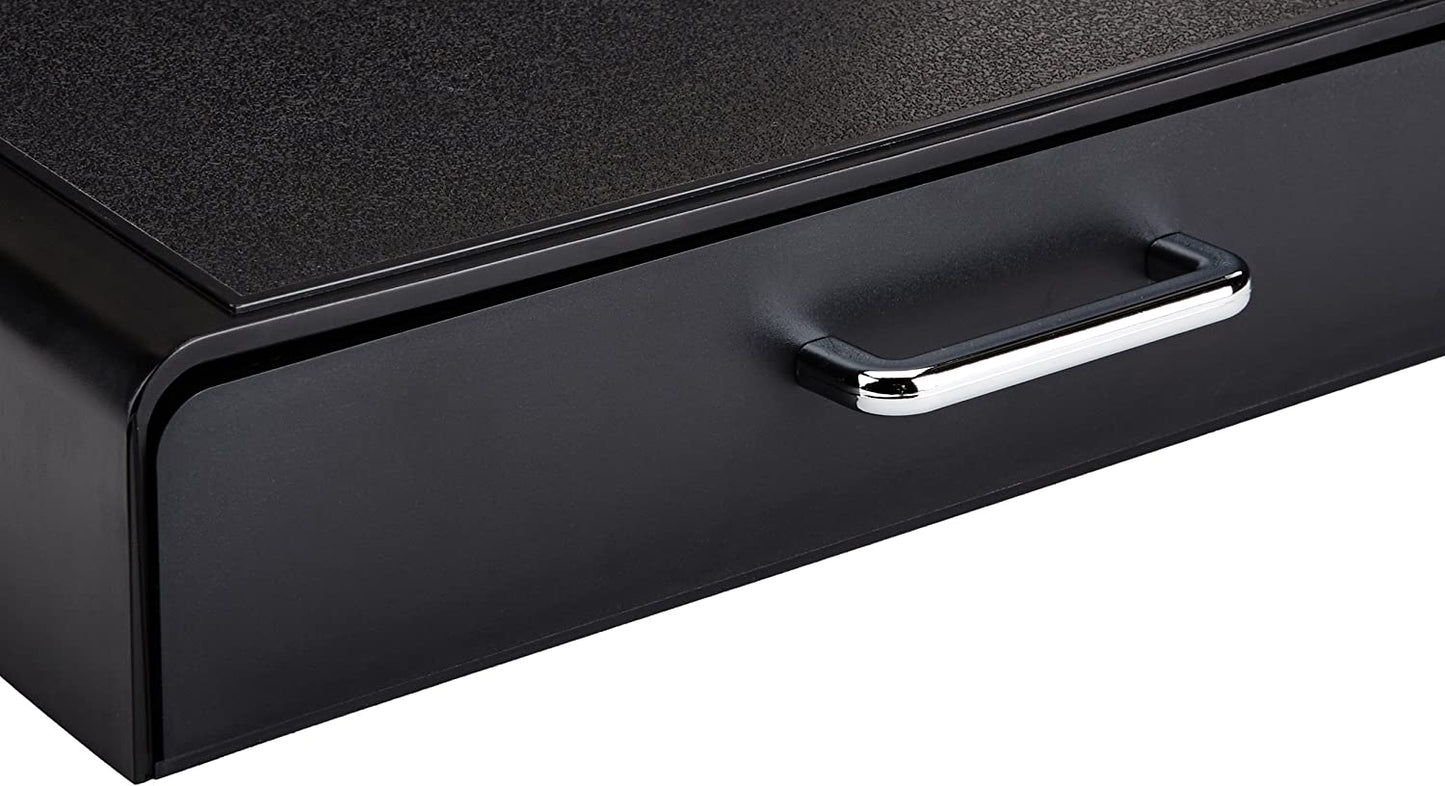 Sertar organizator pentru 50 capsule cafea tip Nespresso, Negru, 33x23x5.5 cm