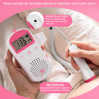 Doppler fetal pentru monitorizarea bataliilor inimii bebelusului acasa