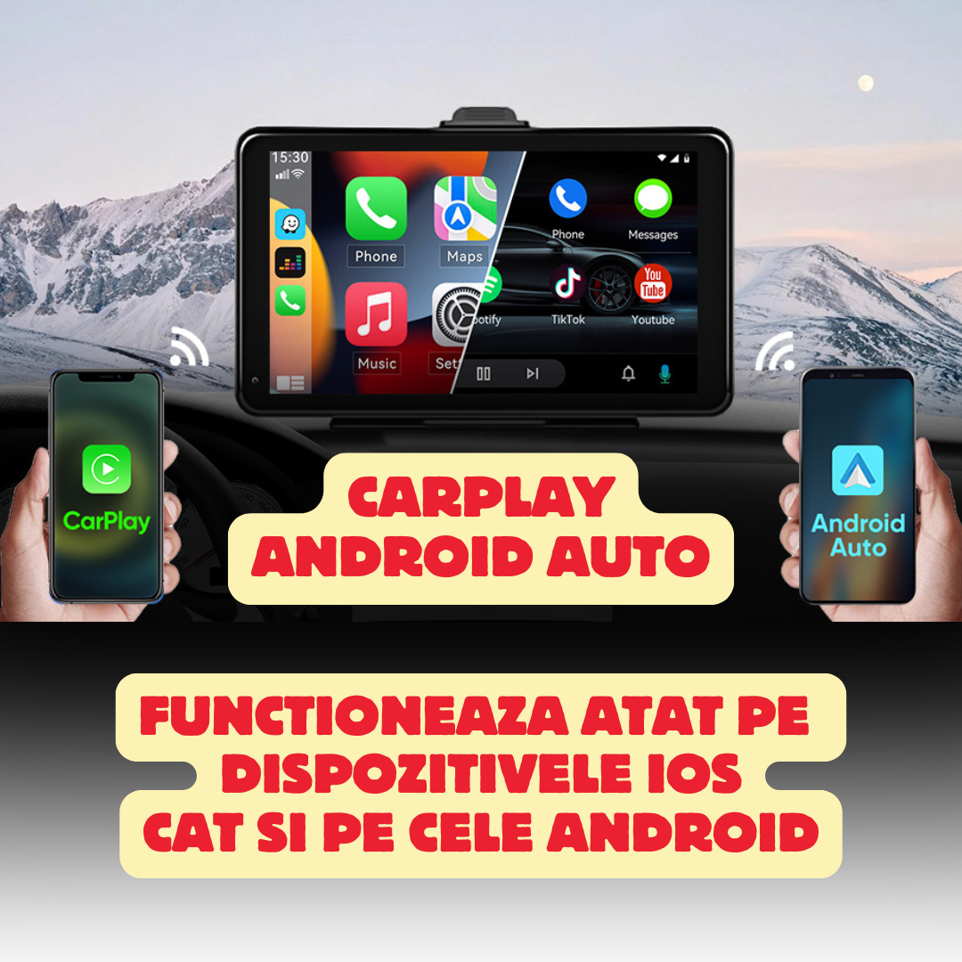 Navigatie Premium - CarPlay / Android Auto + Camera Marsarier Cadou