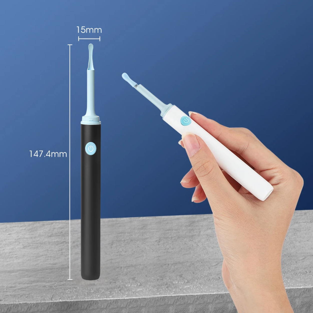 Aparat pentru curatarea urechilor cu camera HD 1080P, compatibil iOS & Android, + cadou set 8 accesorii