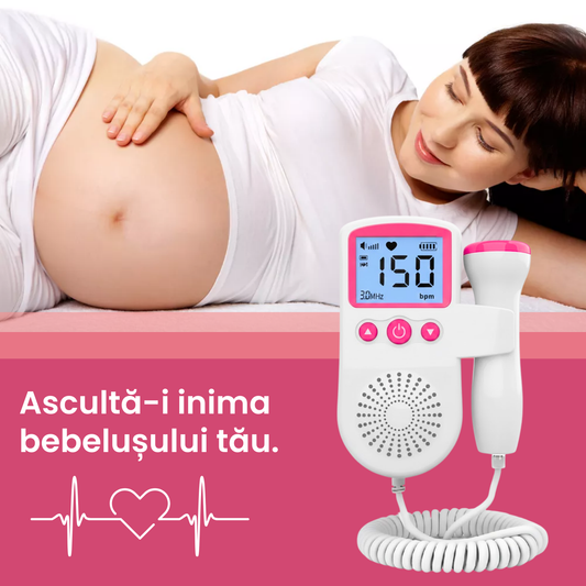Doppler fetal pentru monitorizarea bataliilor inimii bebelusului acasa