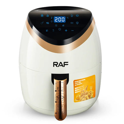 Friteuza cu aer cald - Air Fryer, Capacitate 6L, 2400W, Display Digital