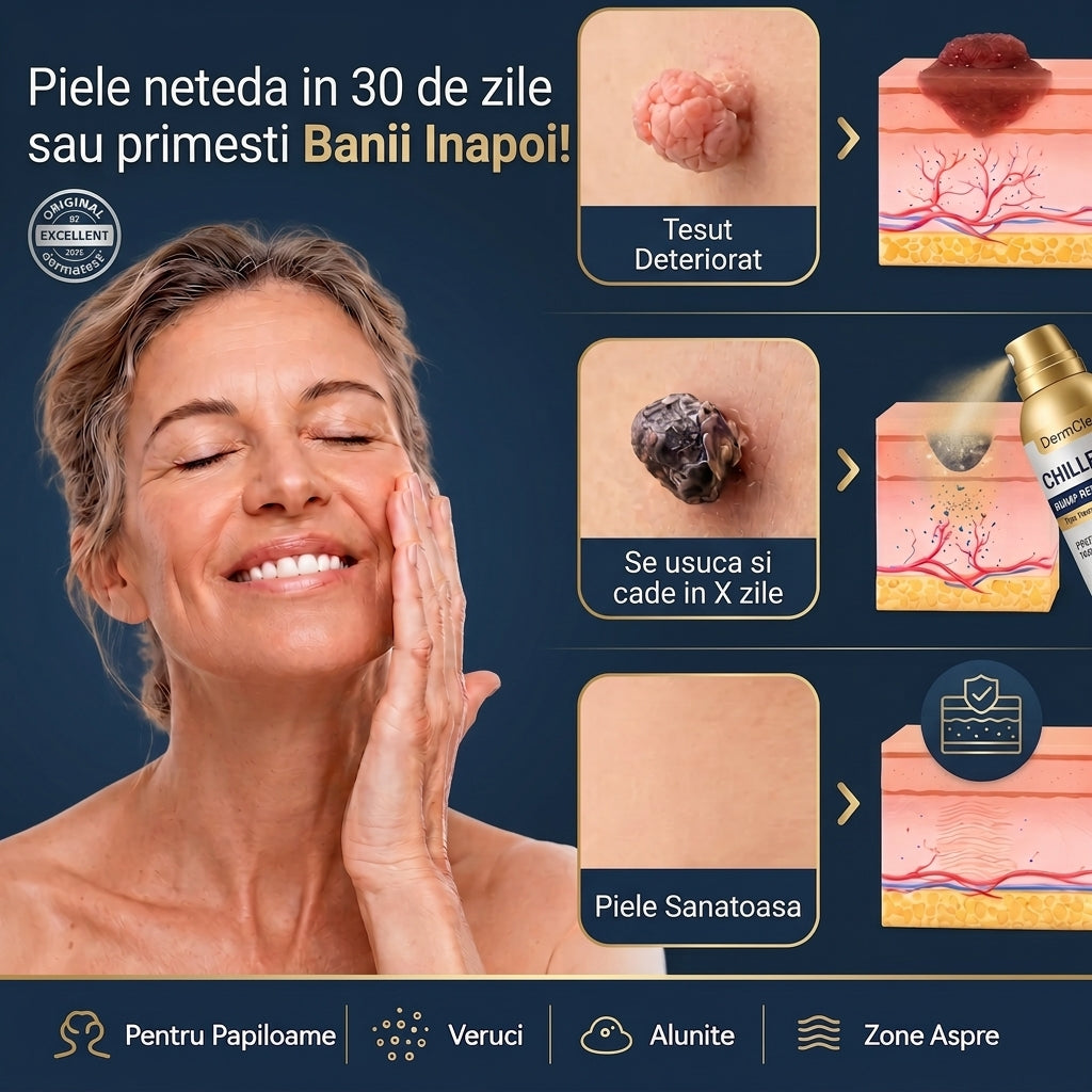 DermClear™ - Spray negi si papiloame