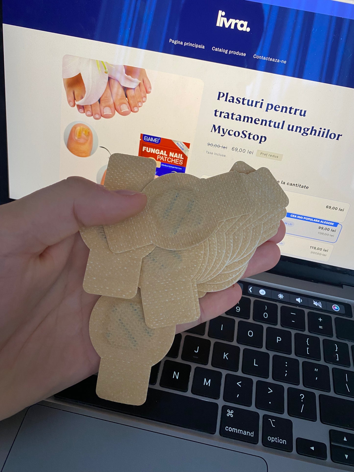 Plasturi pentru tratamentul unghiilor MycoStop