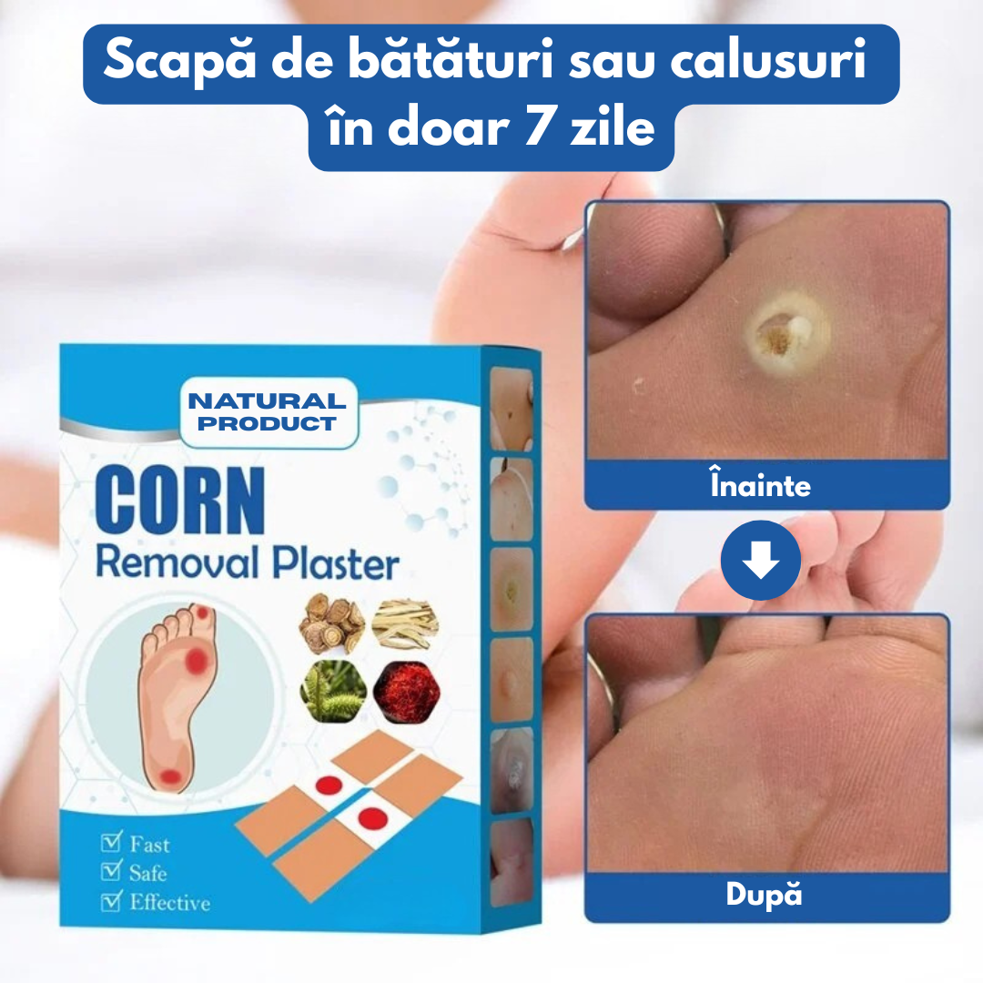 Plasturi adezivi pentru bataturi si calusuri CornPads™