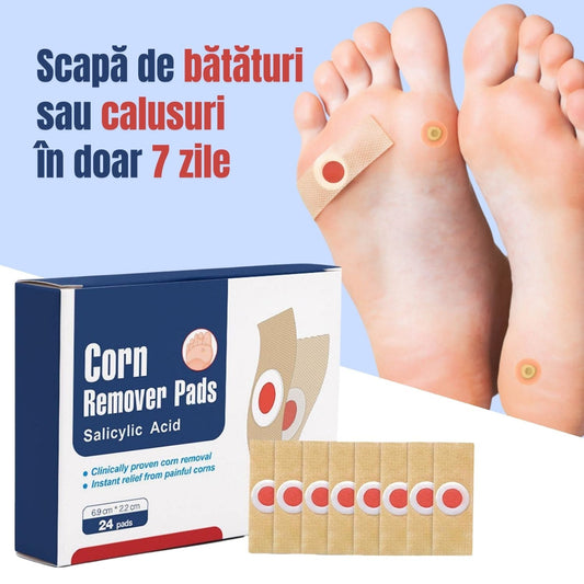 Plasturi adezivi pentru bataturi si calusuri CornPads™