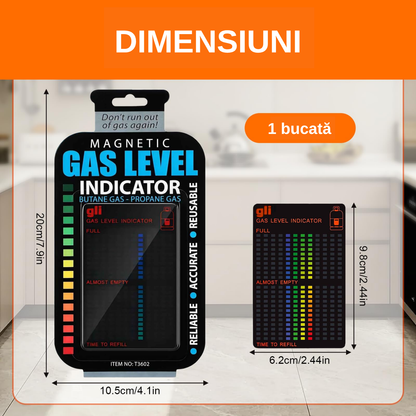 Indicator magnetic pentru nivelul gazului din butelie