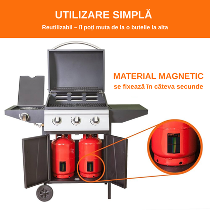 Indicator magnetic pentru nivelul gazului din butelie