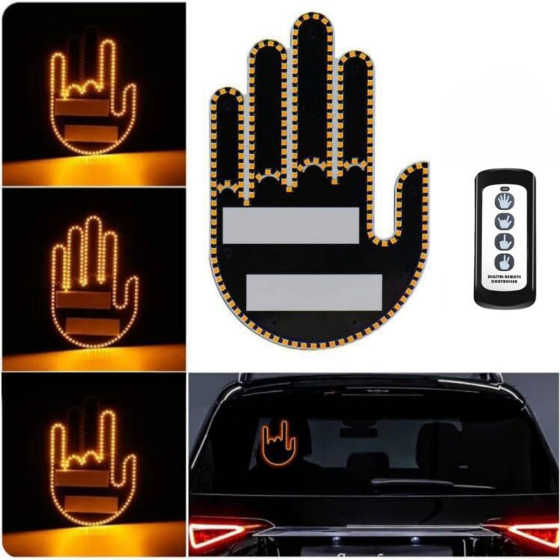 Semn LED Auto cu Telecomanda 4 Moduri LedzIT™