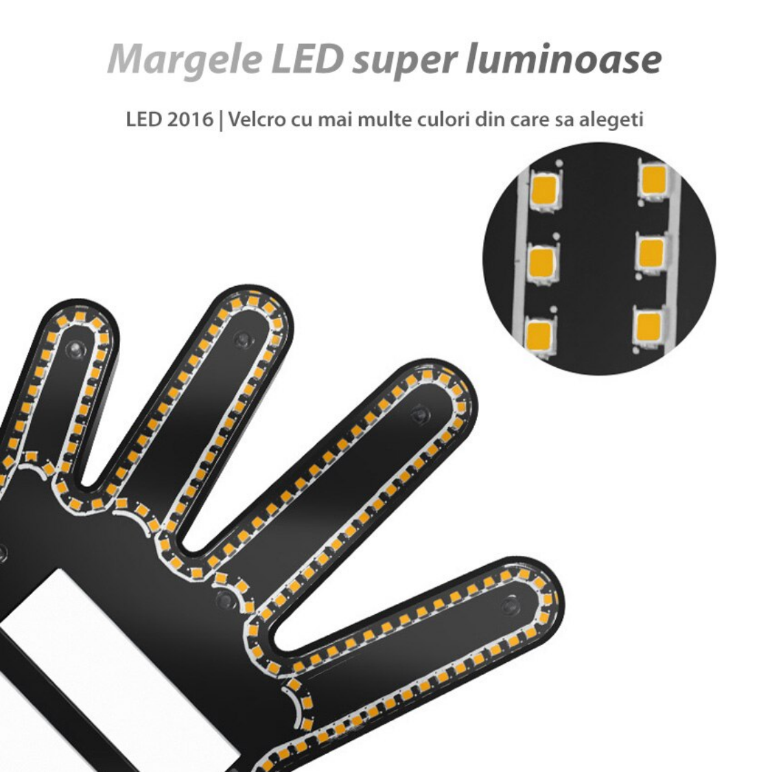 Semn LED Auto cu Telecomanda 4 Moduri LedzIT™