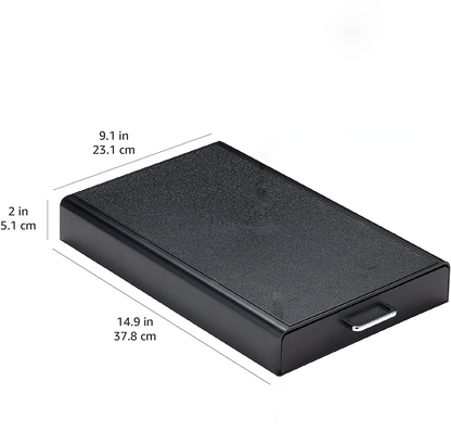 Sertar organizator pentru 50 capsule cafea tip Nespresso, Negru, 33x23x5.5 cm