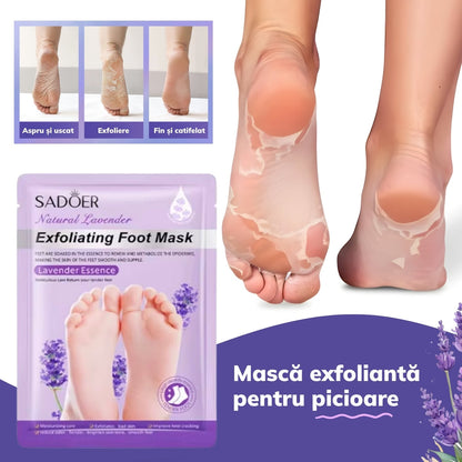 Sosete exfoliante cu lavanda pentru talpi FeetExf ™