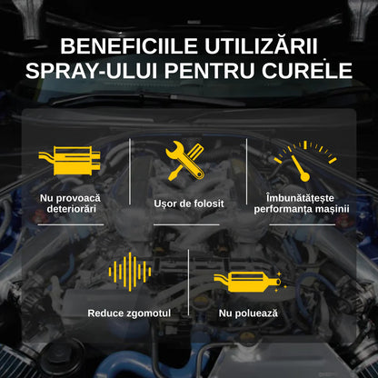 Spray curea auto - eliminare zgomot instant BeltSilencer™